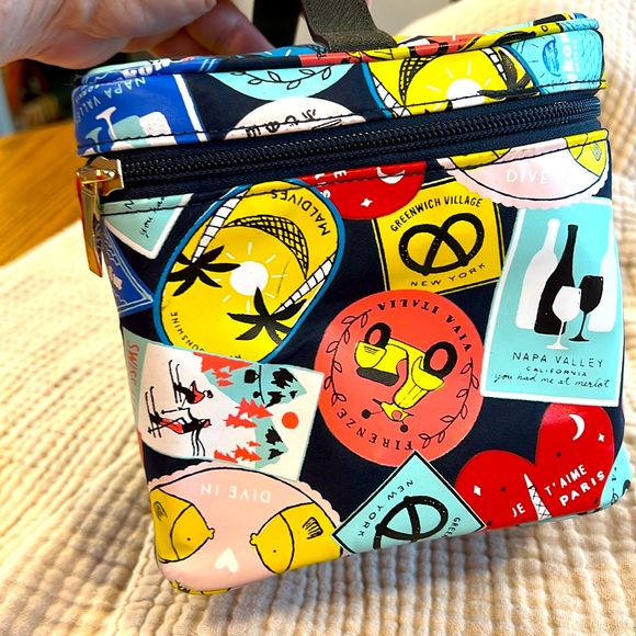 KATE SPADE Train Case/Toiletry Bag-Good preloved condition-TRAVEL CITY Theme - Picture 9 of 12